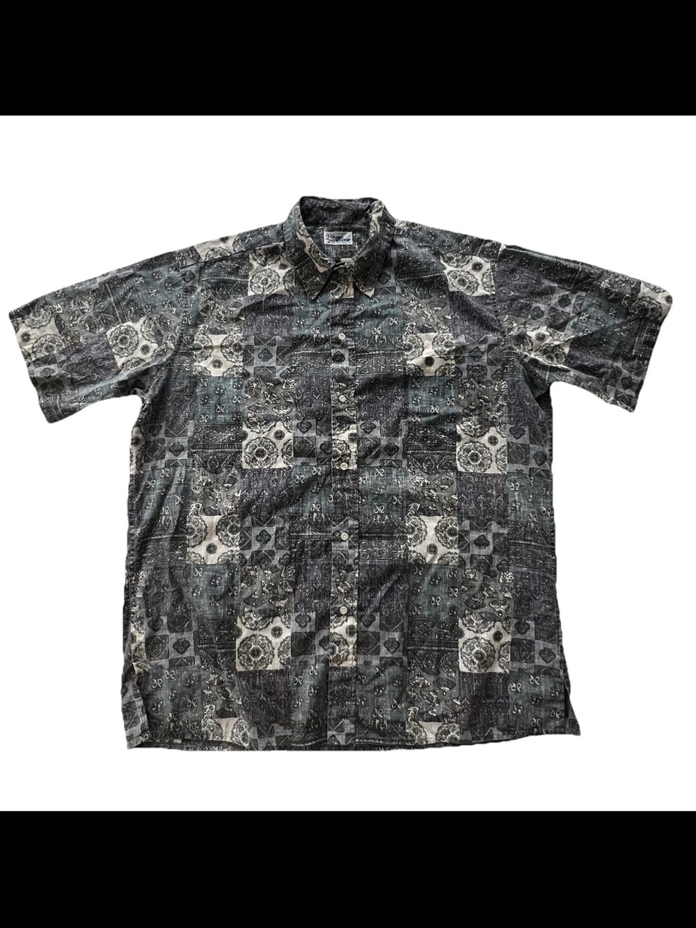 Vintage Reyn Spooner Hawaiian Shirt Mens XXL Reverse Print Patchwork